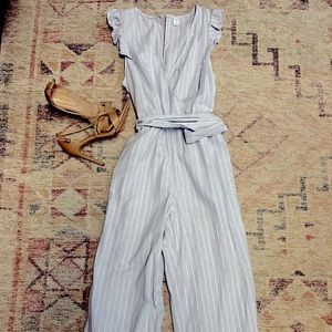 Pinstripe Jumpsuit - Small